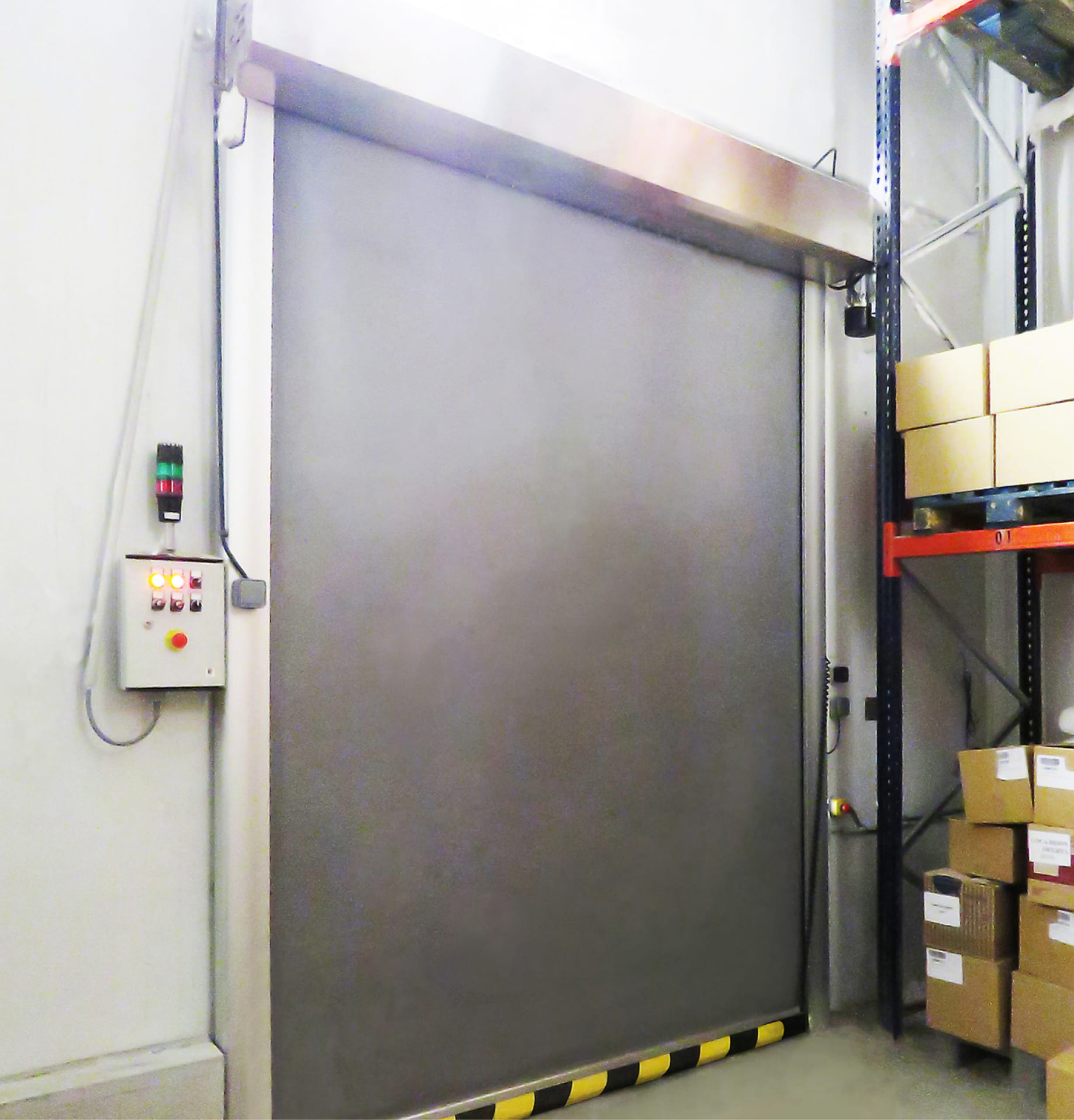 High-speed door for cold storage up to -30º