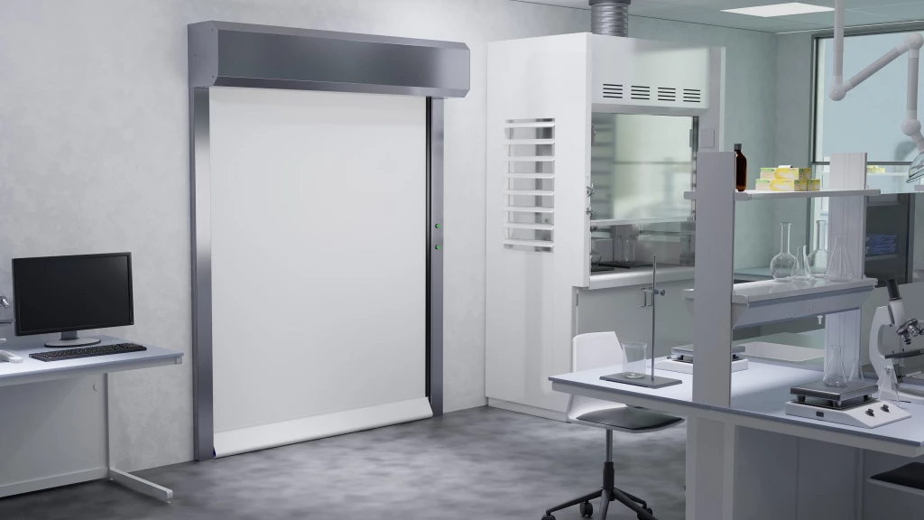 Puertas rapidas que aportan seguridad en la industria quimica